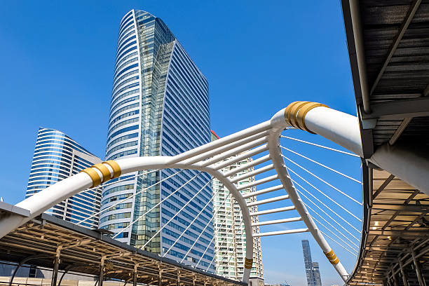 istock Sky walk at Bangkok downtown square in sathorn road 626963794