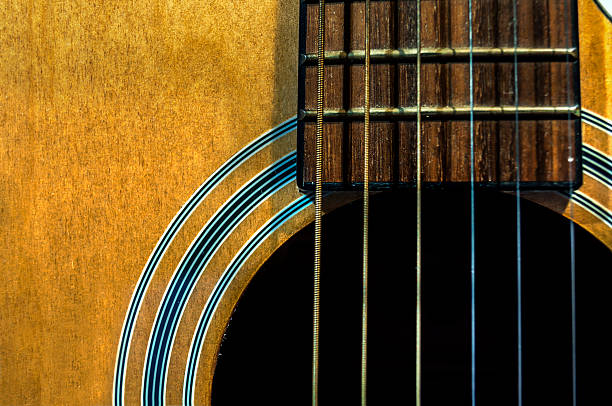 istock Large acoustic guitar with sound hole 626964504