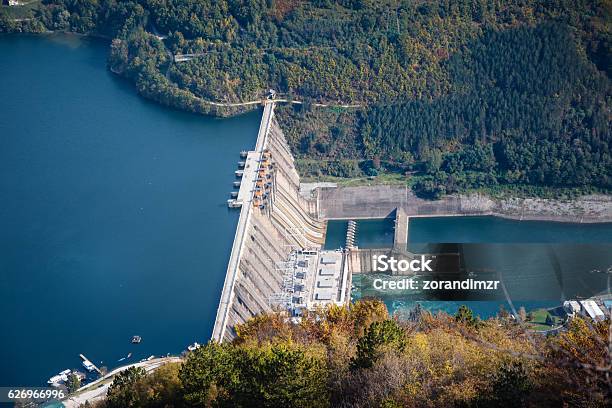 Hydroelectric Power Plant On River Stock Photo - Download Image Now - Hydroelectric Power, Dam, Hydroelectric Power Station