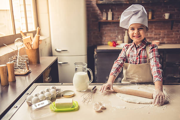 istock Little girl baking 626994912