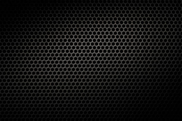 black metal texture matt, black, perforated metal texture with mesh wire mesh photos stock pictures, royalty-free photos & images