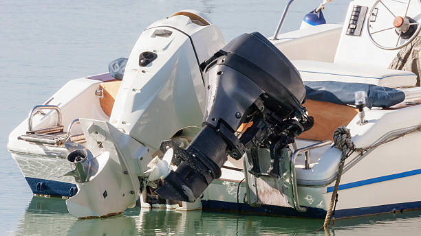 istock Couple of outboard engines 626999218
