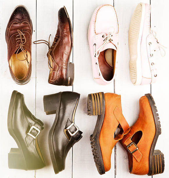 istock Set of different unisex shoes 627000470