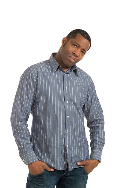 istock Portrait african man on white background 627000992
