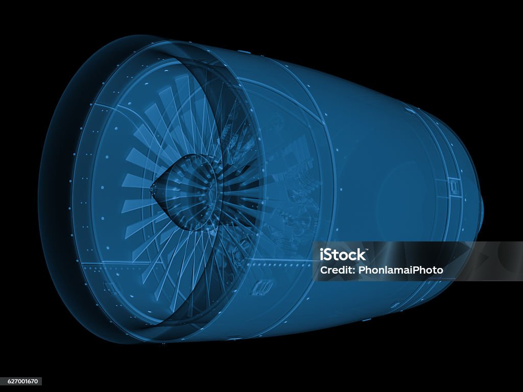 Röntgenstrahlmotor - Lizenzfrei Flugzeugtriebwerk Stock-Foto