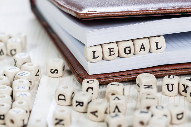 istock Word LEGAL on white wooden table. 627002910