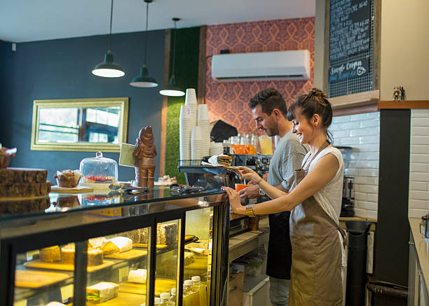 istock Serving sandwiches at the counter 627012396