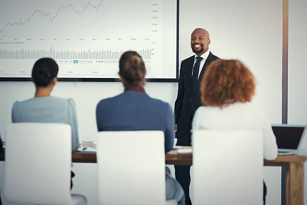 istock He's got some important business announcements to make 627013186