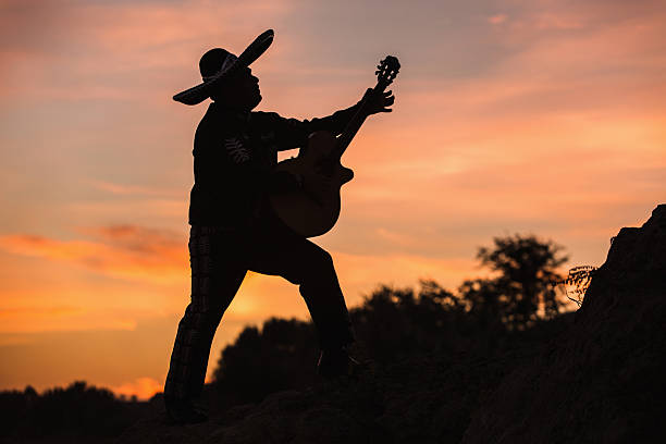 istock Musician on the coast. Mexican 627020082