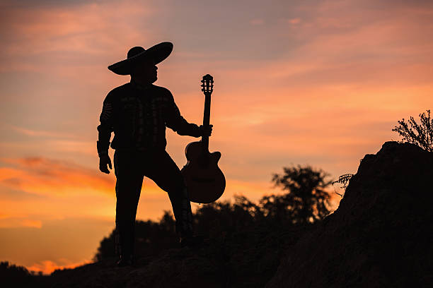 istock Musician on the coast. Mexican 627020168