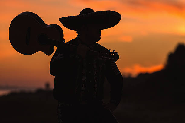 istock Musician on the coast. Mexican 627020280