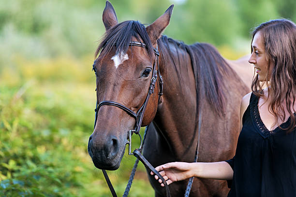 Woman with her horse