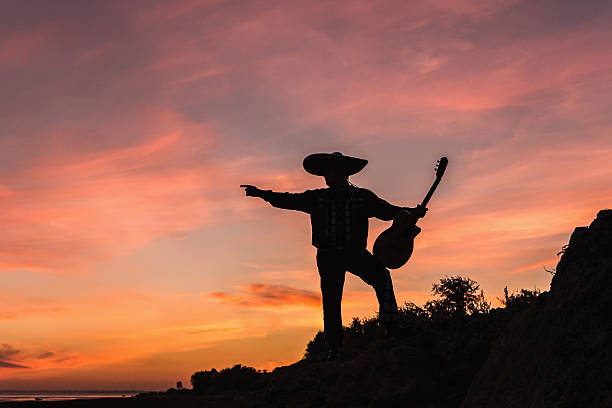 istock Musician on the coast. Mexican 627020788