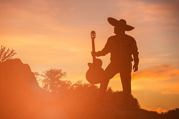 istock Musician on the coast. Mexican 627020922