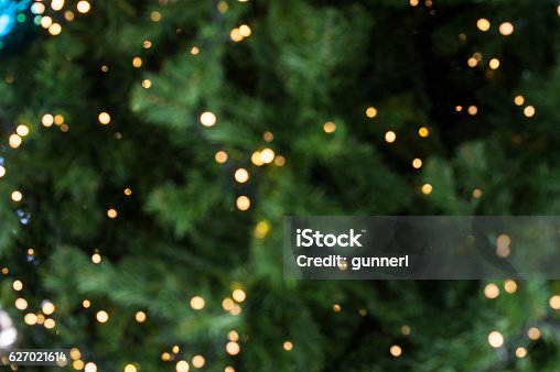 istock Bokeh of Light on Christmas tree 627021614