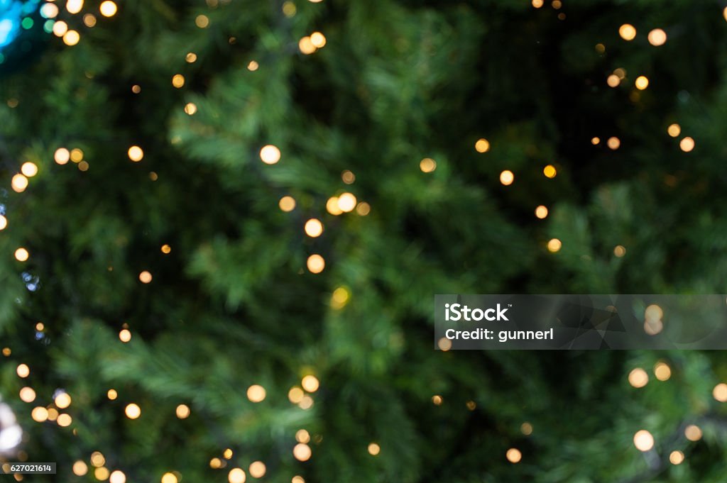 Bokeh of Light on Christmas tree Bokeh of Light on Christmas tree on blurred background Backgrounds Stock Photo