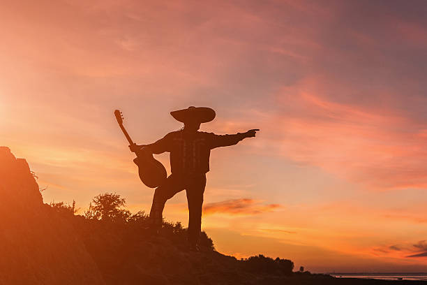 istock Musician on the coast. Mexican 627021796