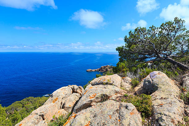 istock Summer sea rocky coast view (Spain). 627023824