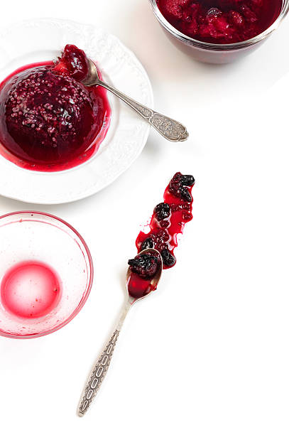 istock Berry jelly and jam on white background 627024108