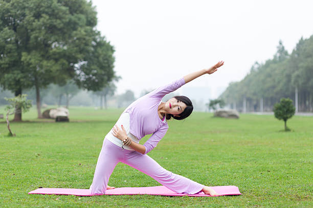 istock Chinese female yoga 627029078