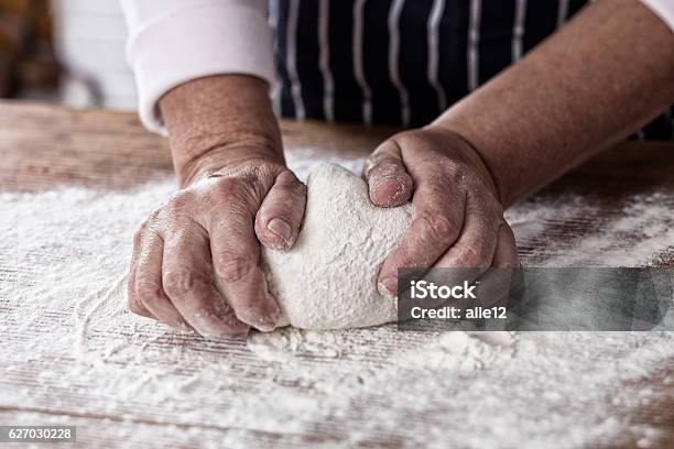 Making Dough Stock Photo - Download Image Now - Dough, Pizza, Kneading