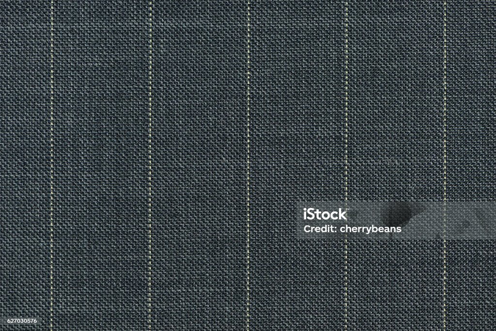 Close up of pinstriped fabric texture background. Detail of Knit wool suiting Textile Stock Photo