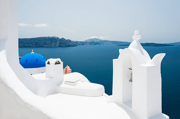 istock White architecture on Santorini island, Greece. 627032008