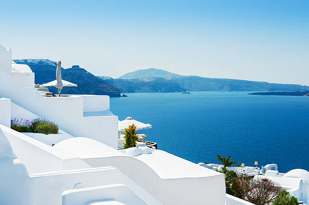 istock White architecture on Santorini island, Greece. 627032096