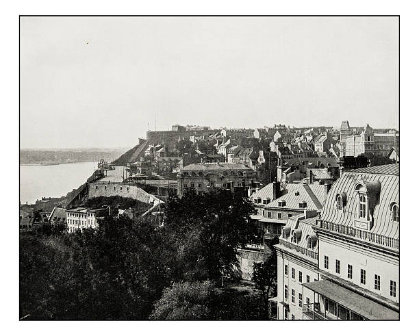istock Antique photograph of Quebec city 627034518