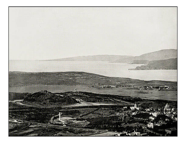 istock Antique photograph of Golden Gate 627035462