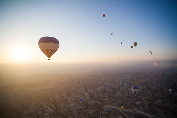 istock Hot air balloons in Cappadocia 627036908