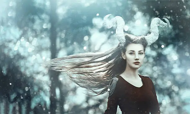 Photo of fairy demon with horns