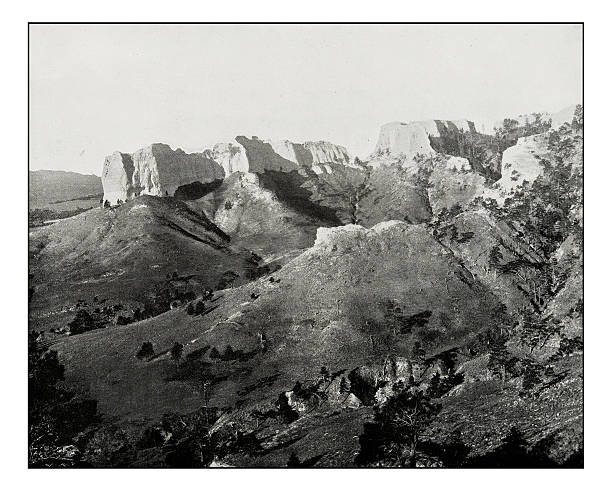 istock Antique photograph of Spanish Peaks, Nebraska 627040392