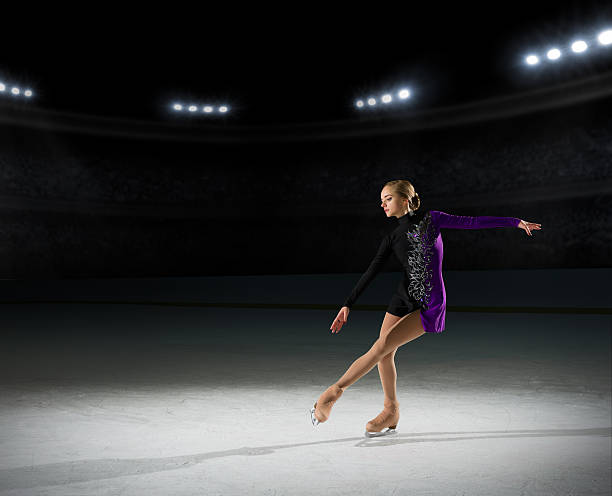 istock Young girl figure skater 627040748