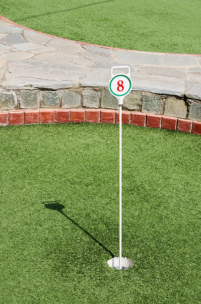 istock Field of play mini golf, hole number 8 627043420