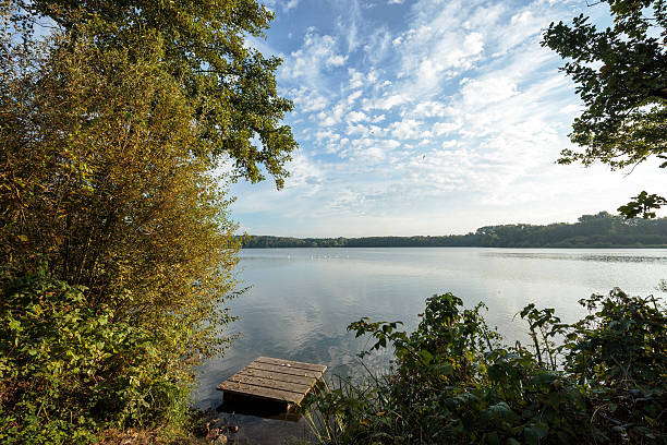 istock Awesome Blue Sky at Lake Krickenbeck/ Germany 627043586