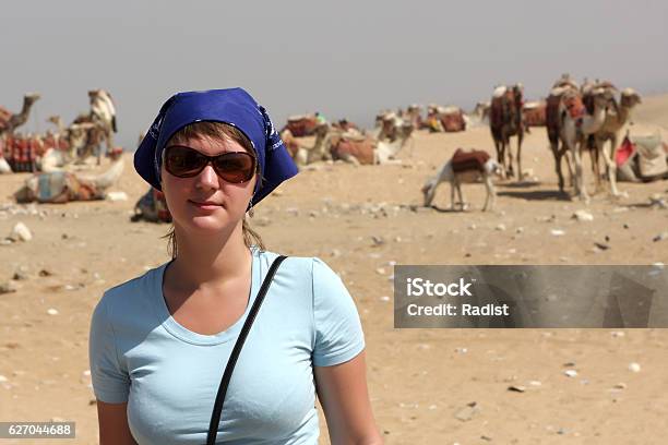 Woman And Camels Stock Photo - Download Image Now - Africa, One Woman Only, Rural Scene
