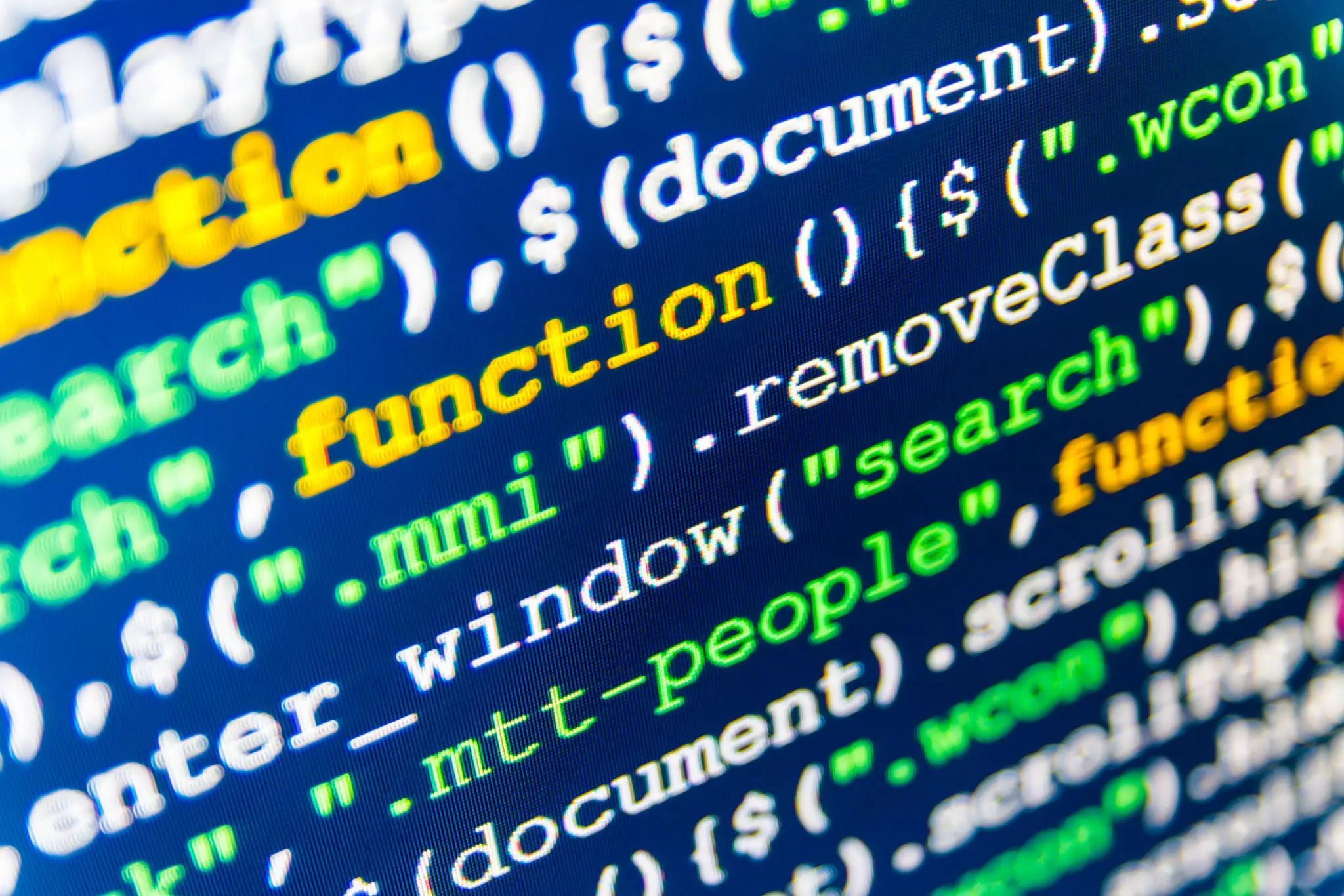 컴퓨터와 함께하는 고랭 함수형 프로그래밍 2 Software developer programming code on computer