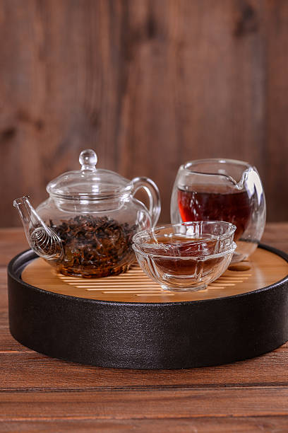 istock Traditional chinese tea ceremony accessories pair 627046710