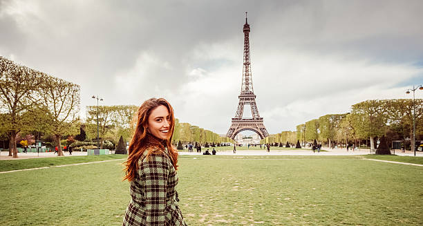 istock Woman on a vacation in Paris 627047670