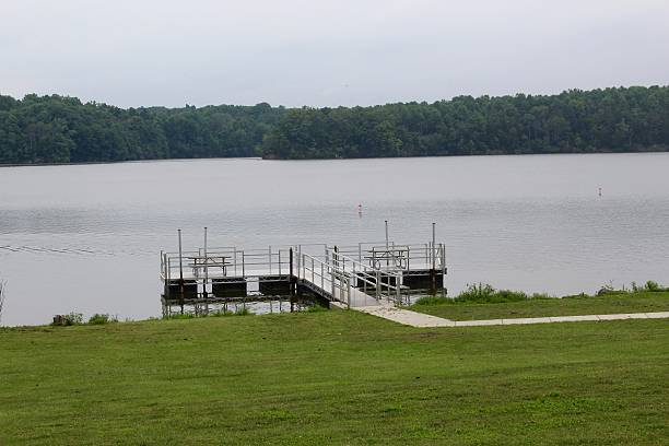istock Metal Dock at the Lake 627048482