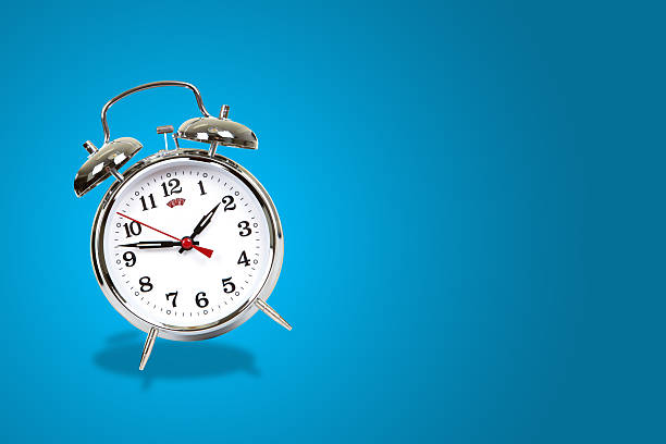 Retro alarm-clock stock photo