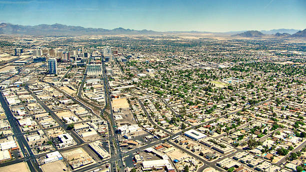 istock Las Vegas Nevada - Aereal view 627076366