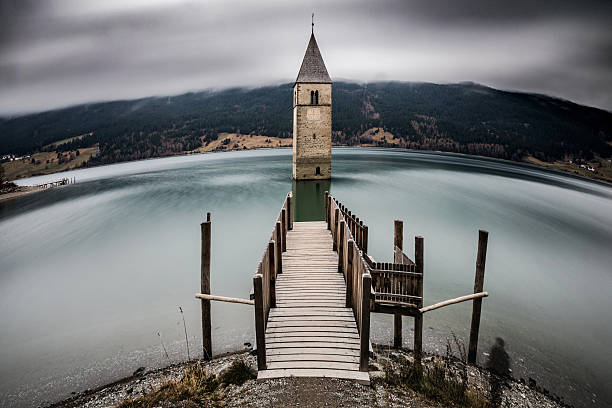 Scenic landscape in Italy on the italian Alps