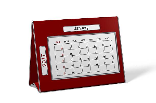 istock Desk Calendar - January 2017 627099316