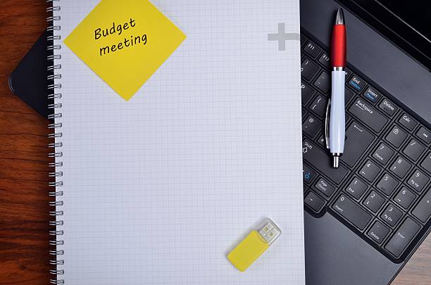 istock Budget meeting laptop 627101650