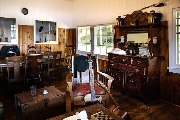 istock Cabin living room in Canada 627101698