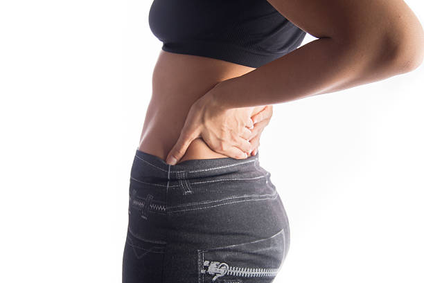 istock Woman has pain her back office syndrome disease 627101802