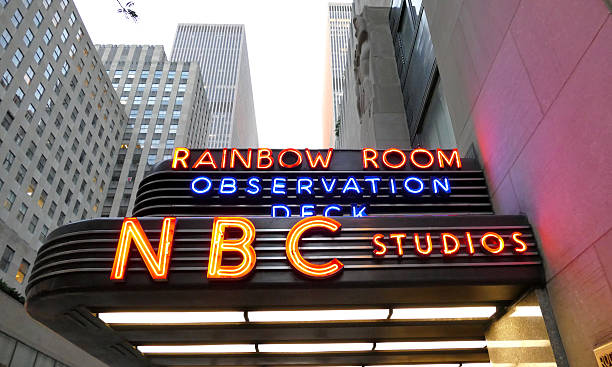 The world headquarters for NBC News stock photo