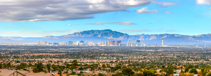 Panoramic view of Las Vegas Nevada